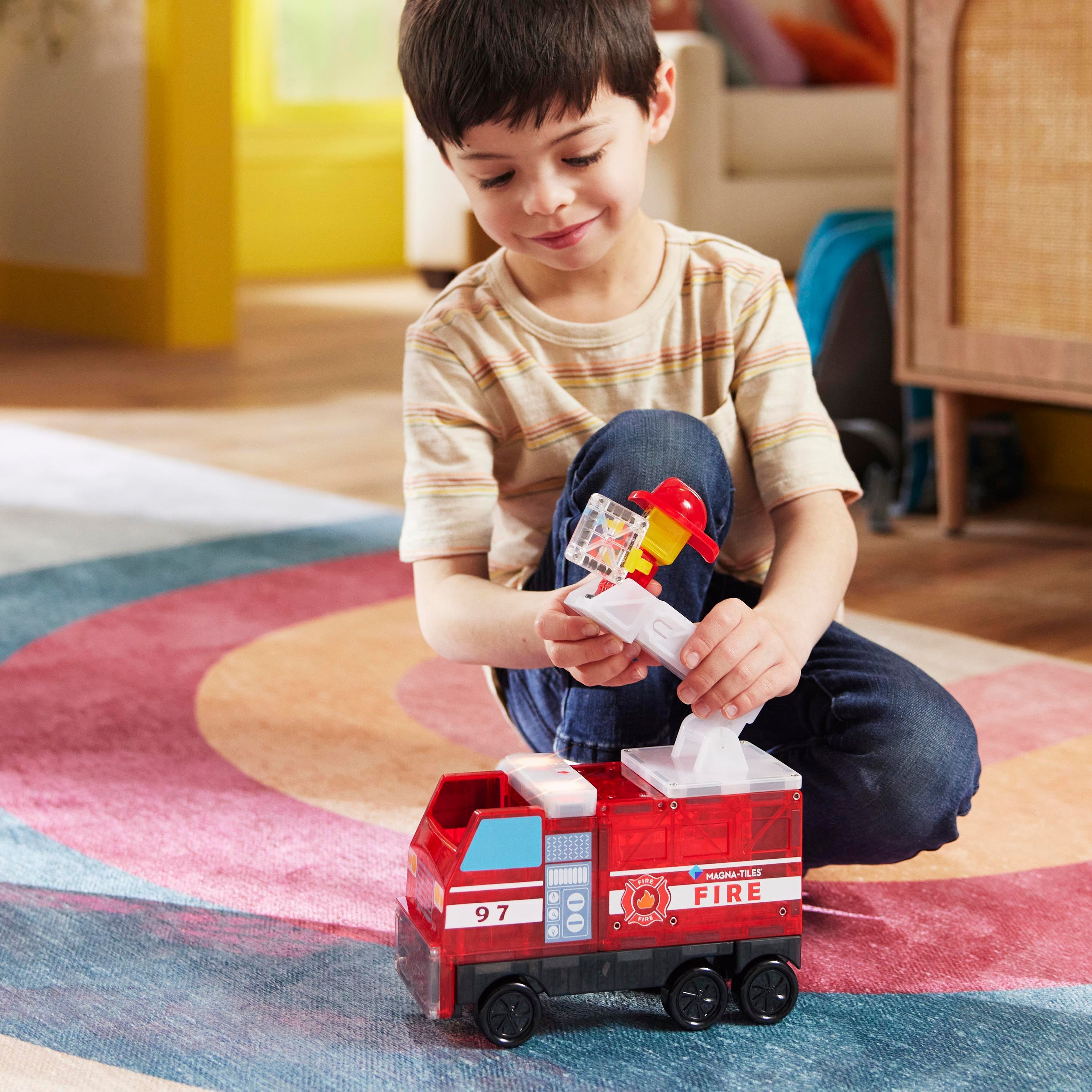 MAGNA-TILES® - Fire Station - 50 Parça