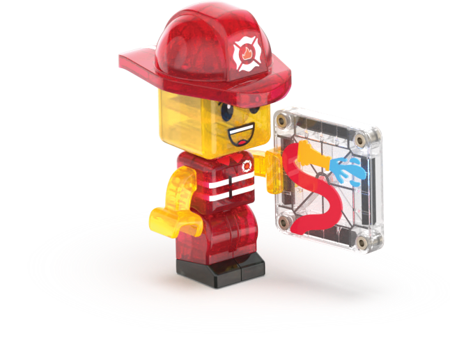 MAGNA-TILES® - Fire Station - 50 Parça