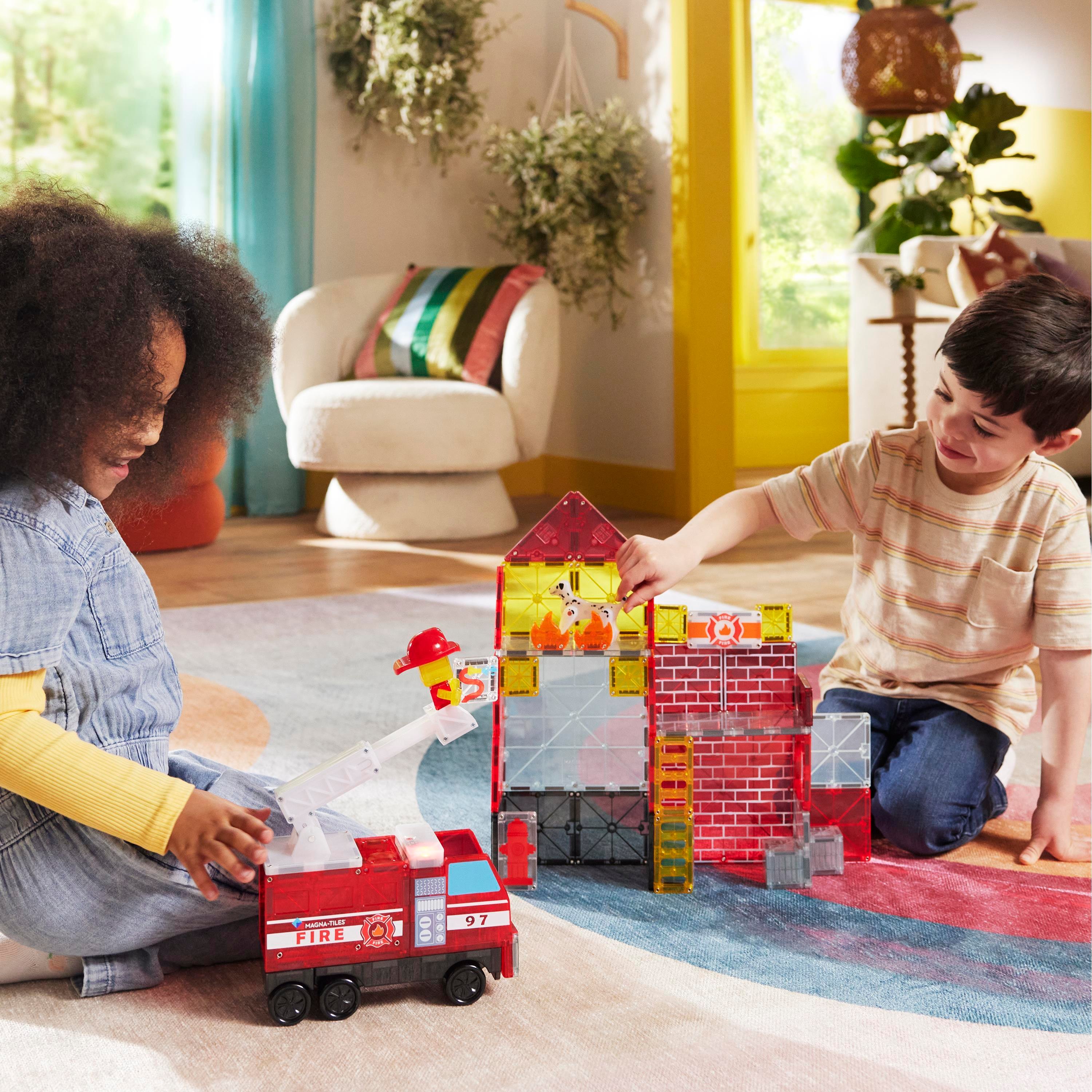 MAGNA-TILES® - Fire Station - 50 Parça