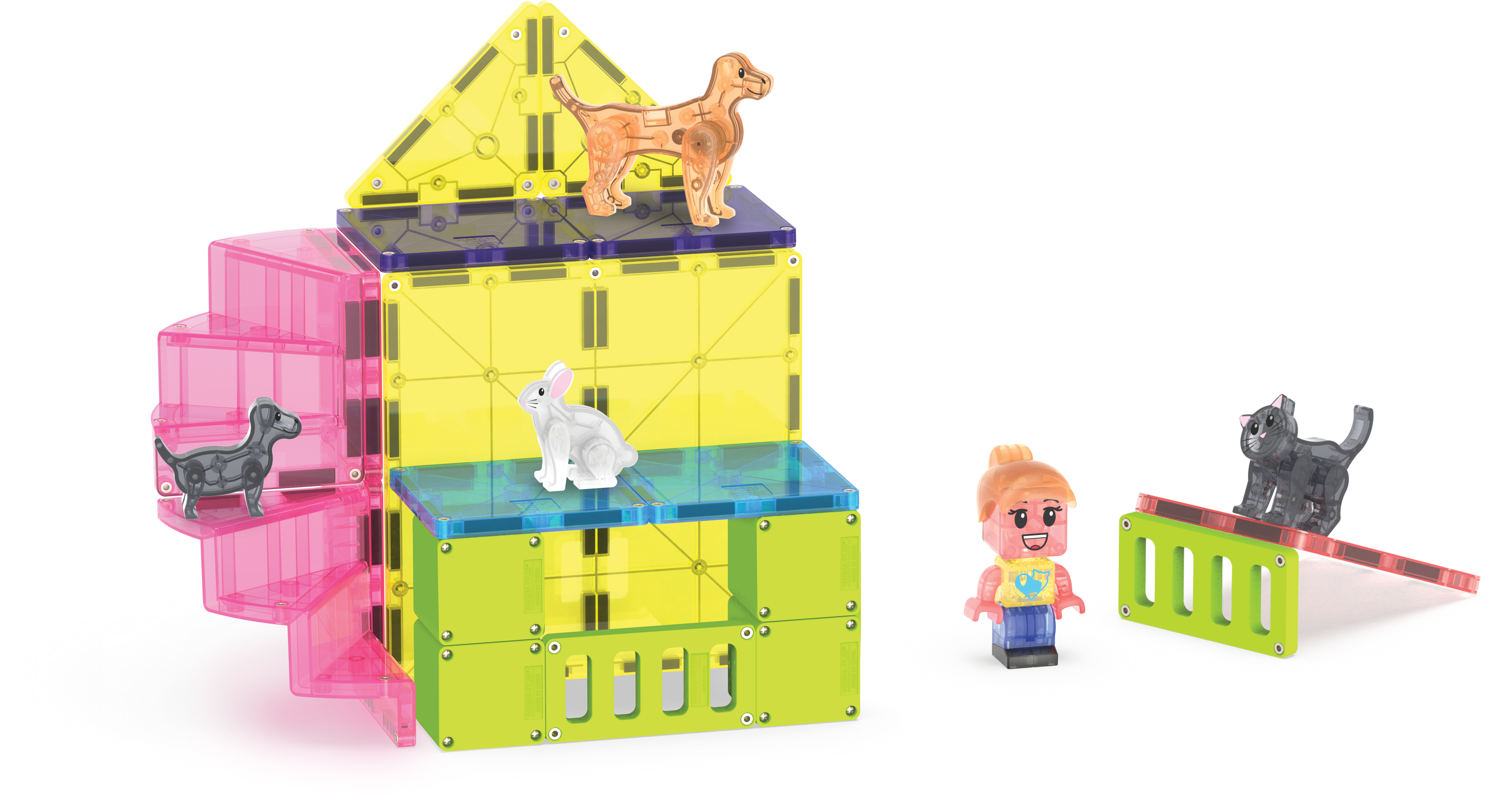 MAGNA-TILES® - Pet Playhouse - 50 Parça