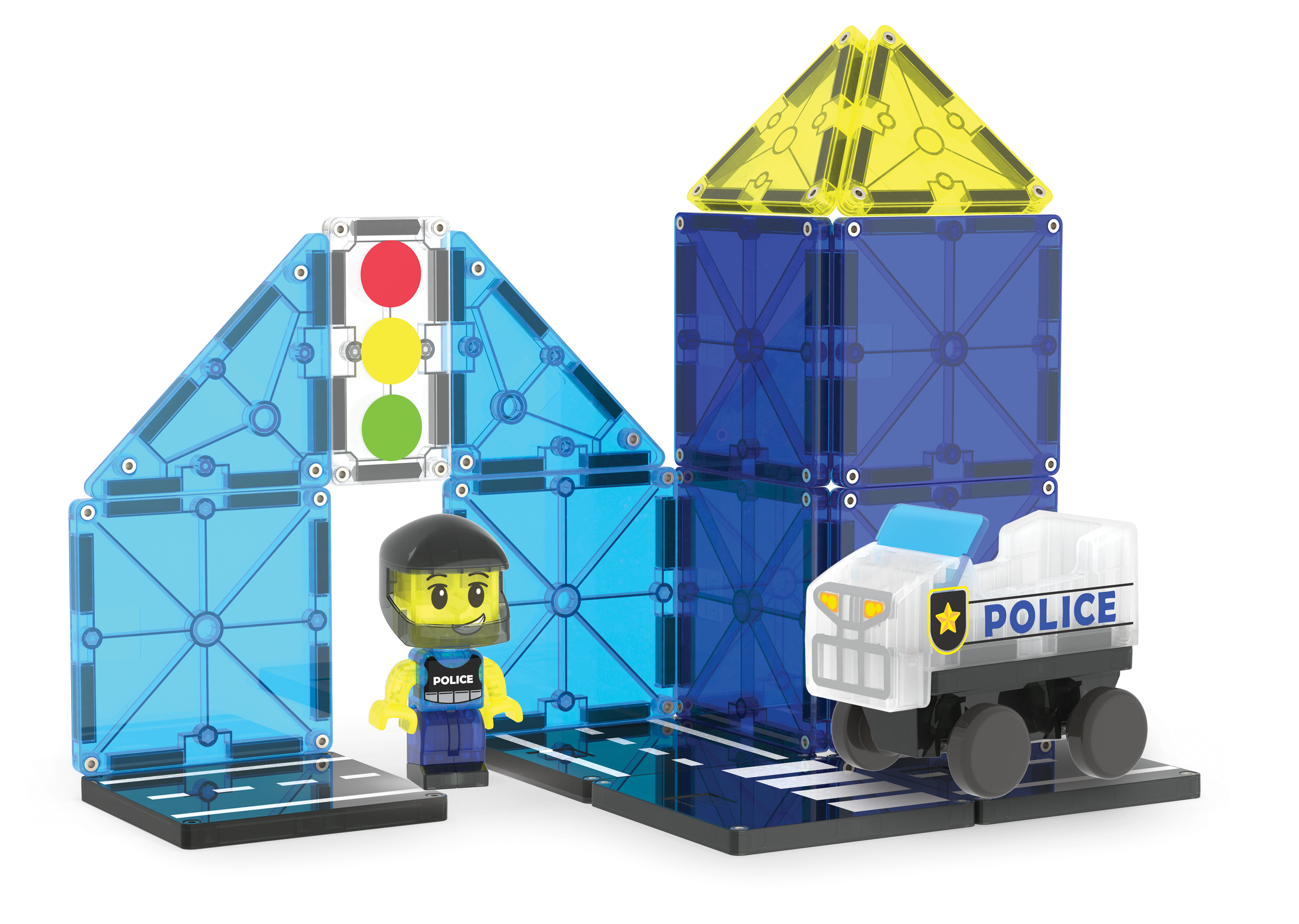 MAGNA-TILES® - Police Patrol - 20 Parça
