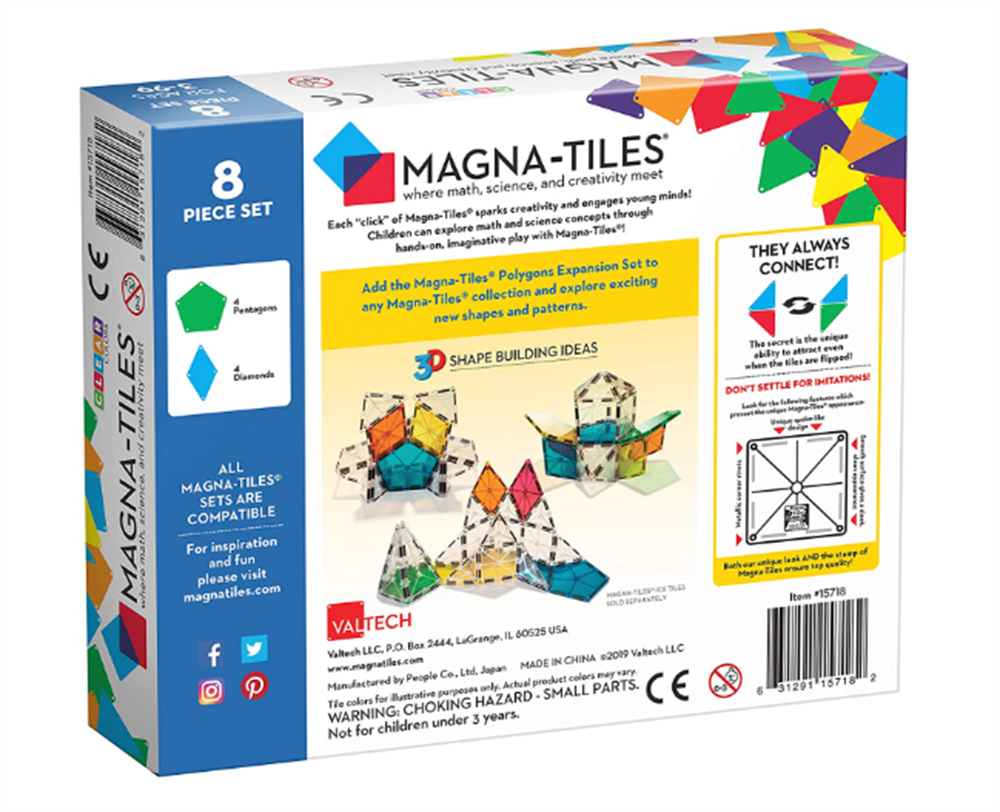 Magna-Tiles - Polygon Expansion 8 Parça