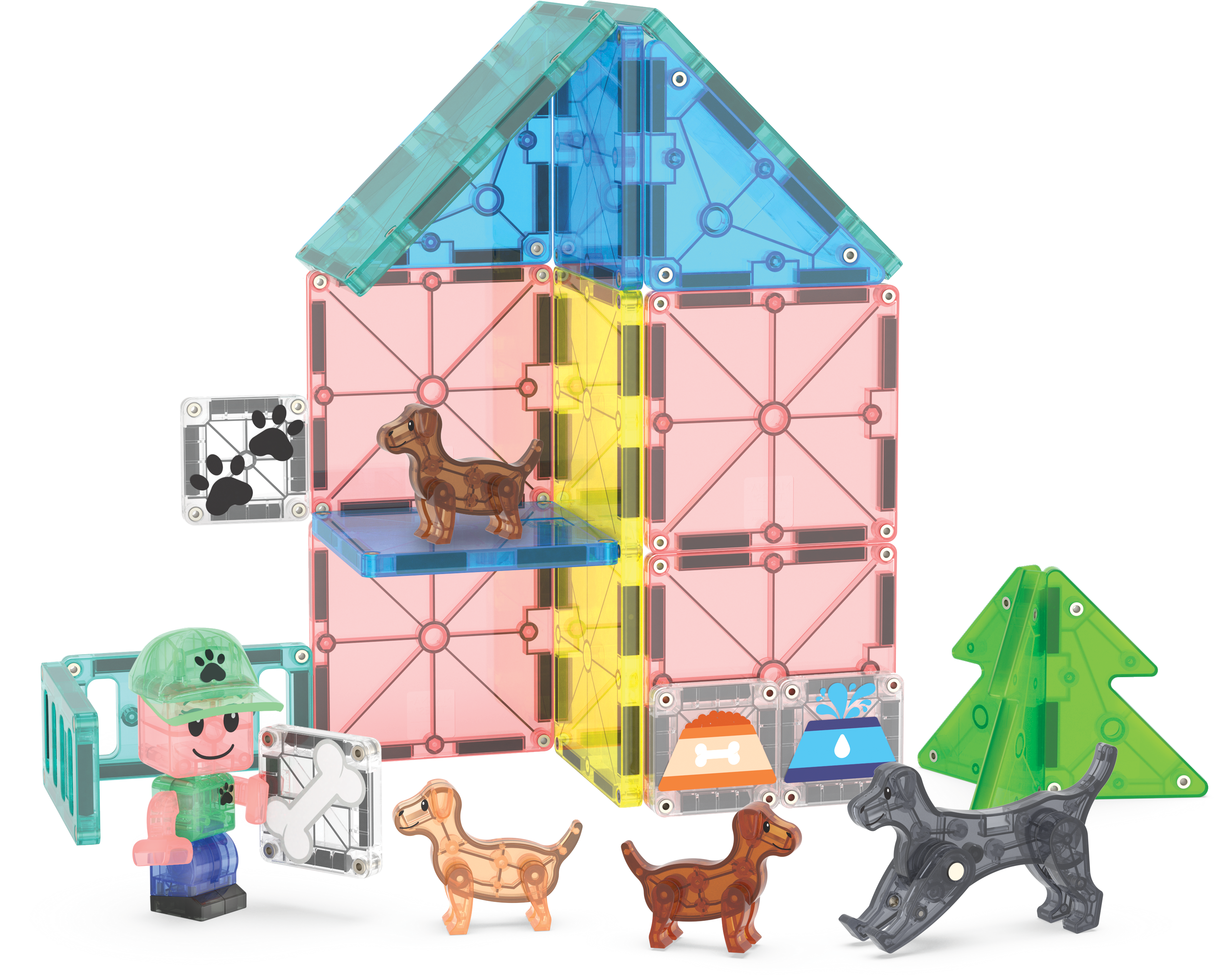 MAGNA-TILES® - Puppy Park - 27 Parça