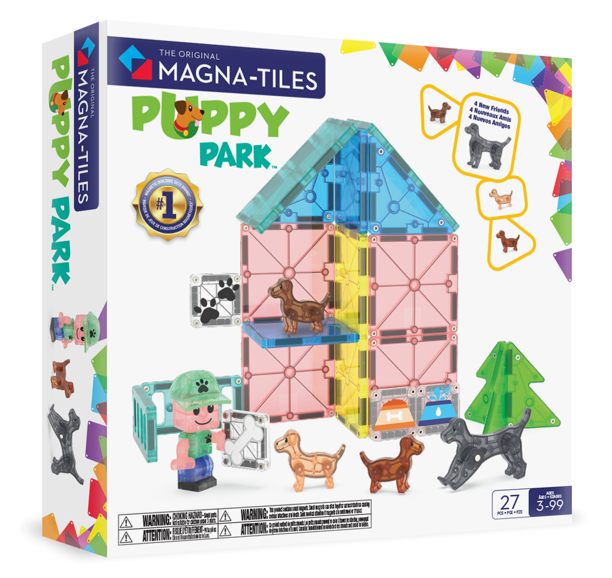 MAGNA-TILES® - Puppy Park - 27 Parça