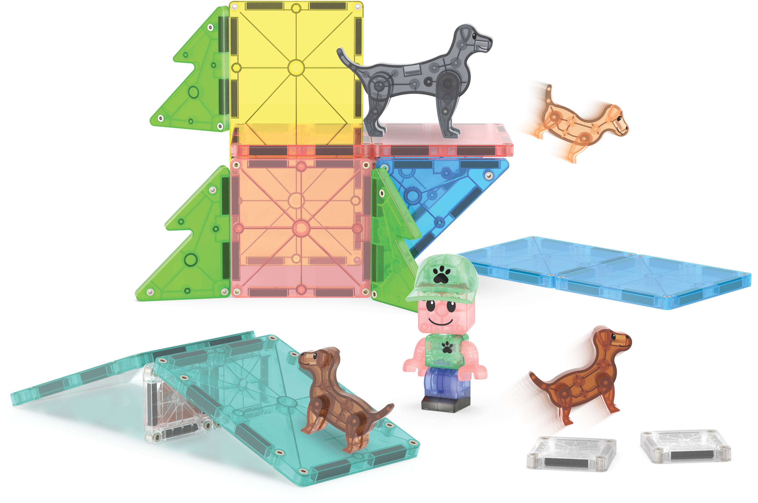 MAGNA-TILES® - Puppy Park - 27 Parça