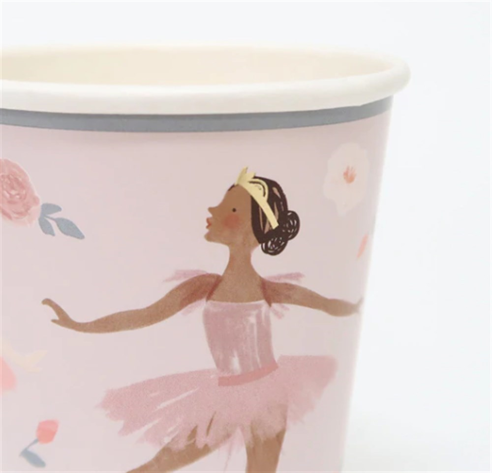 Meri Meri - Ballet Cups - Balerin Bardaklar - 8'li