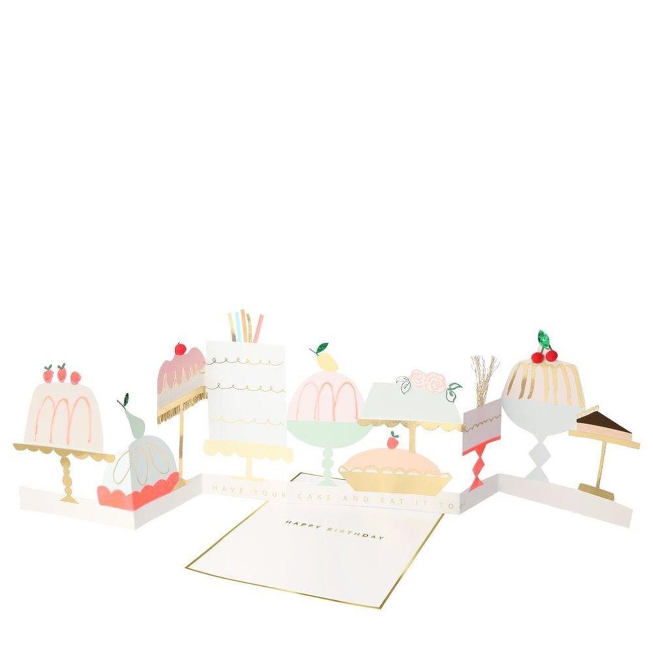 Meri Meri - Cake Card - Pasta Tebrik Kartı