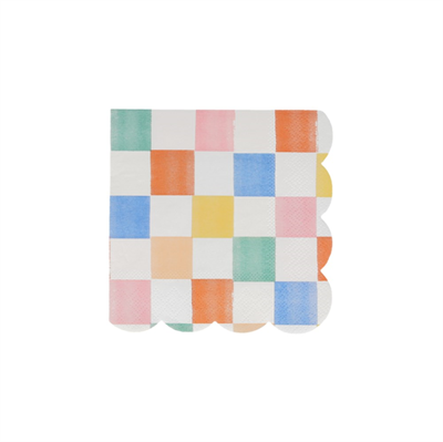 Meri Meri - Colourful Pattern Small Napkins - Renkli Desenler Peçeteler - S - 16'lı