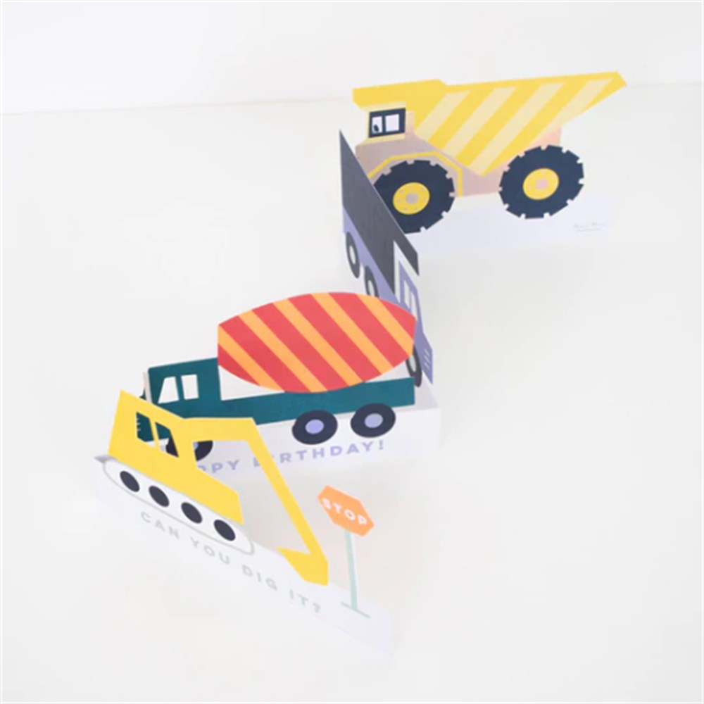 Meri Meri - Construction Card - İnşaat Tebrik Kartı