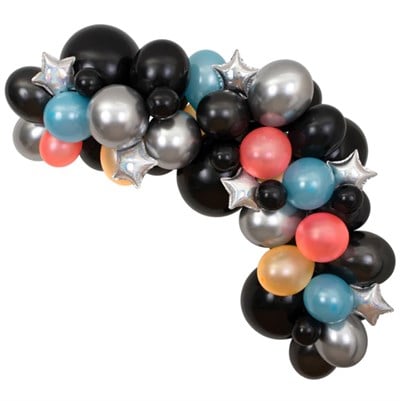 Meri Meri - Cosmic Balloon Garland Kit - Uzay Balon Seti - 48 balon