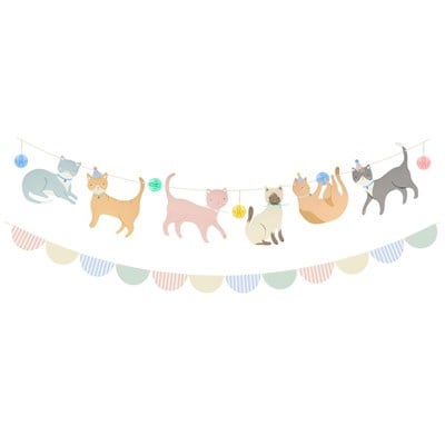 Meri Meri - Cute Kittens Garland - Yavru Kediler Asılan Süs