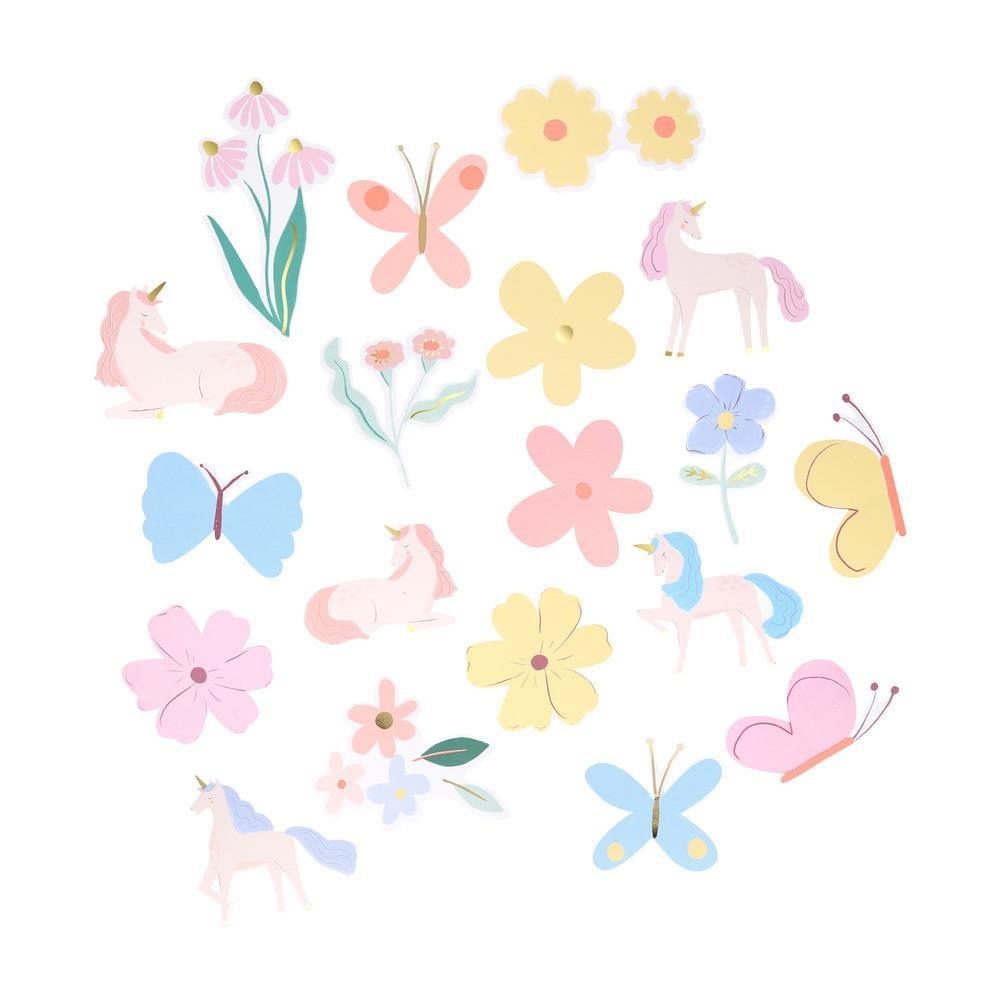 Meri Meri - Die-Cut Unicorn Sticker - 25 Adet