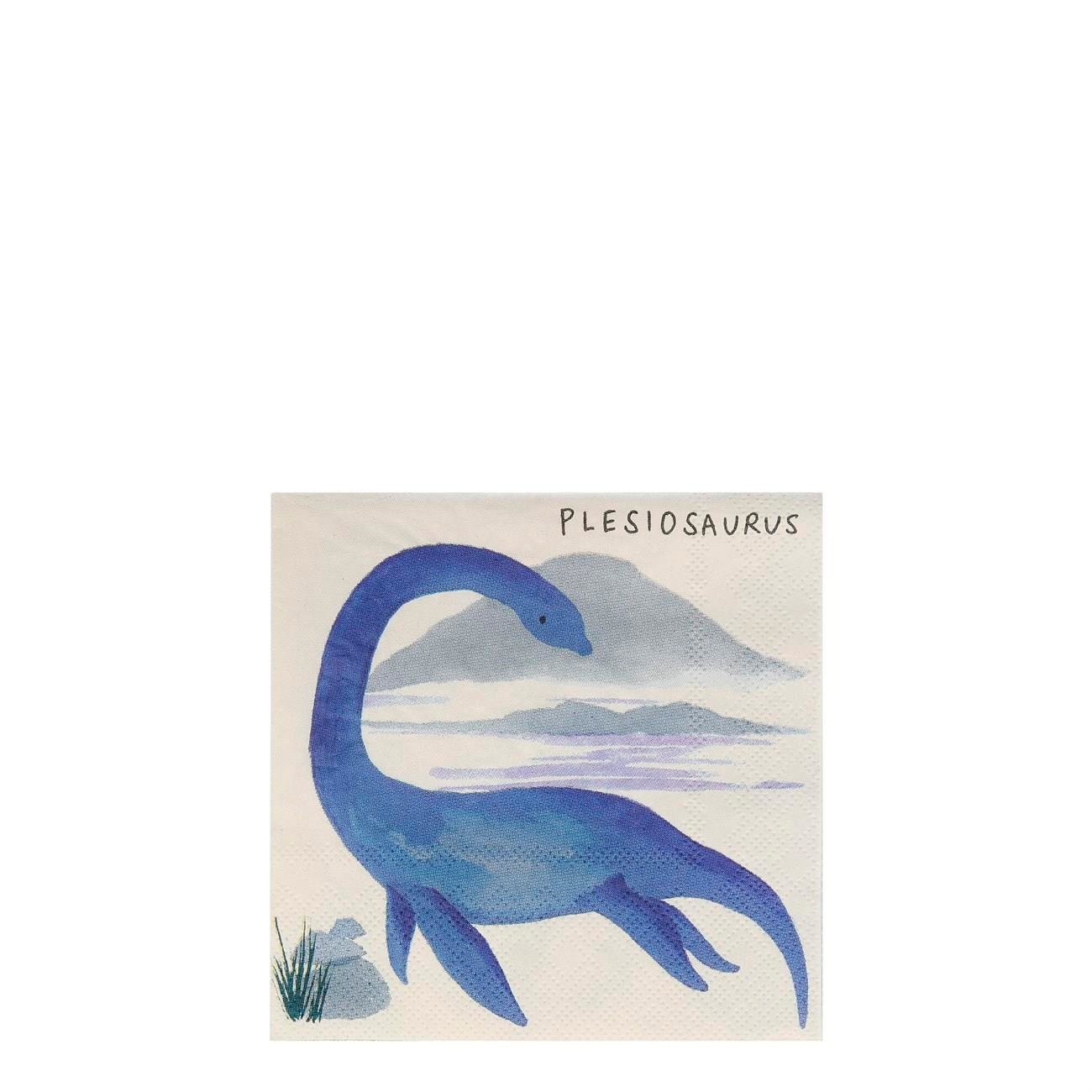 Meri Meri - Dinosaur Napkins - Dinozor Peçete - S - 16'lı