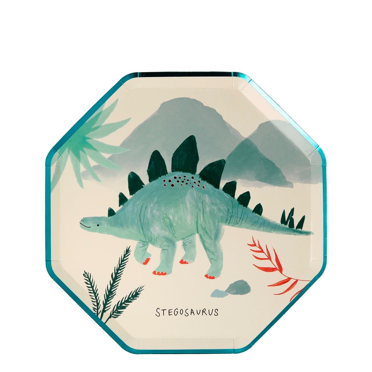 Meri Meri - Dinosaur Plates - Dinozor Tabak