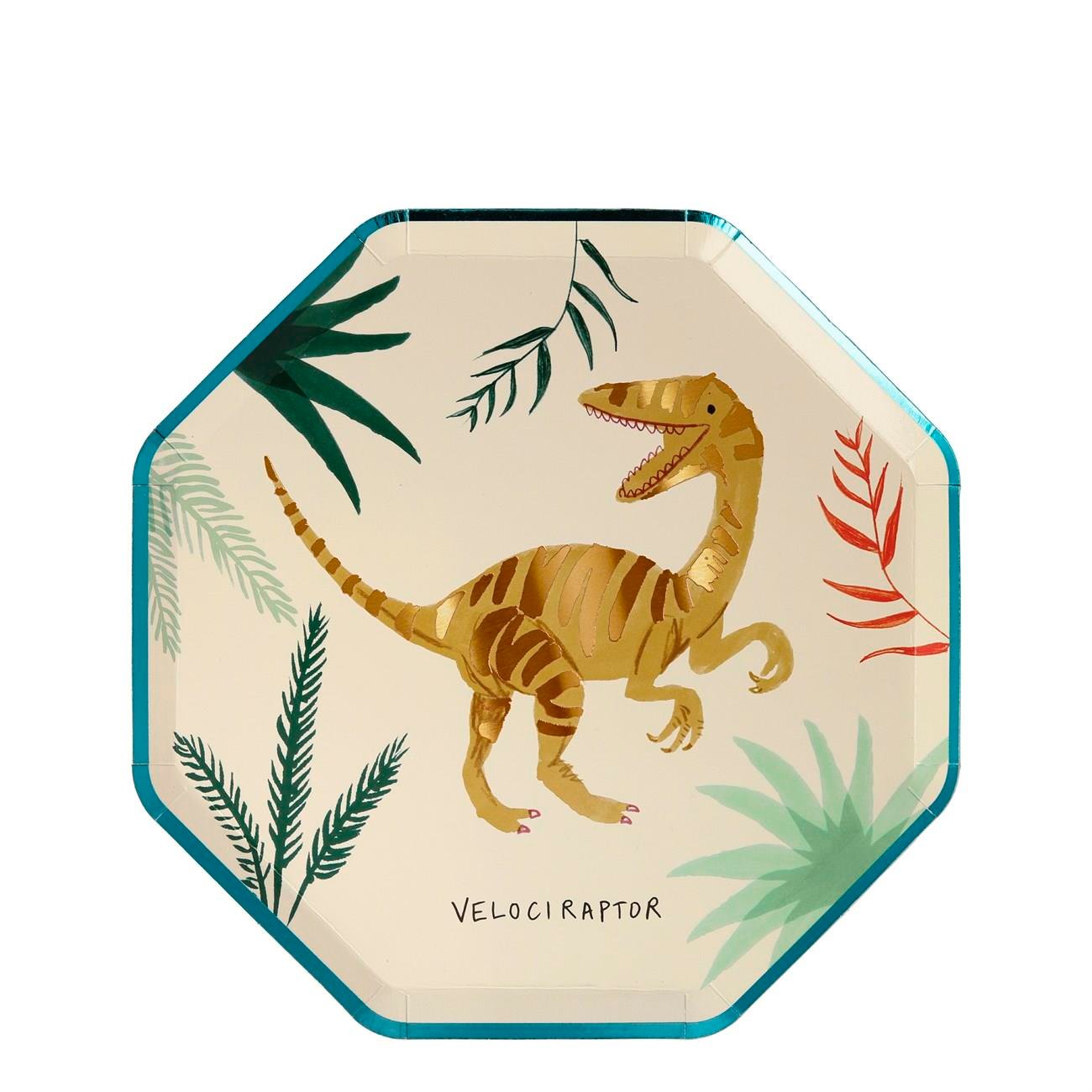 Meri Meri - Dinosaur Plates - Dinozor Tabak