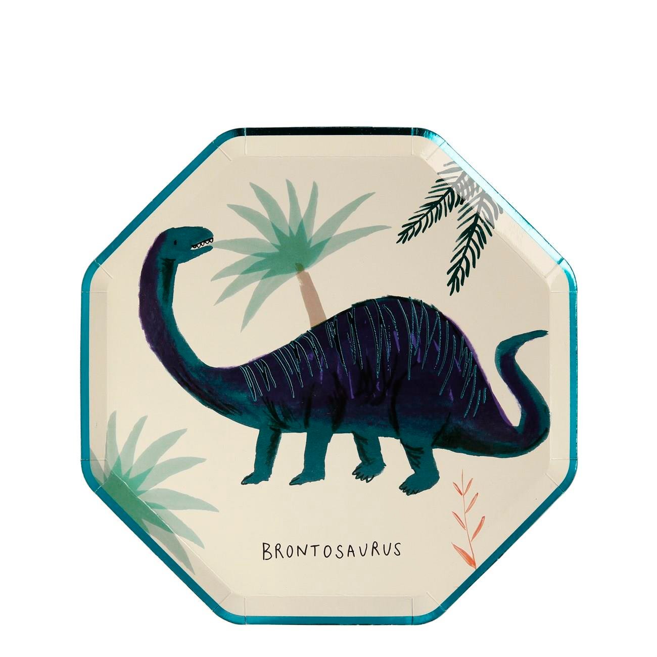Meri Meri - Dinosaur Plates - Dinozor Tabak