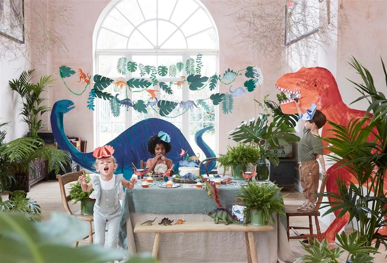 Meri Meri - Dinosaur Plates - Dinozor Tabak - 8'li