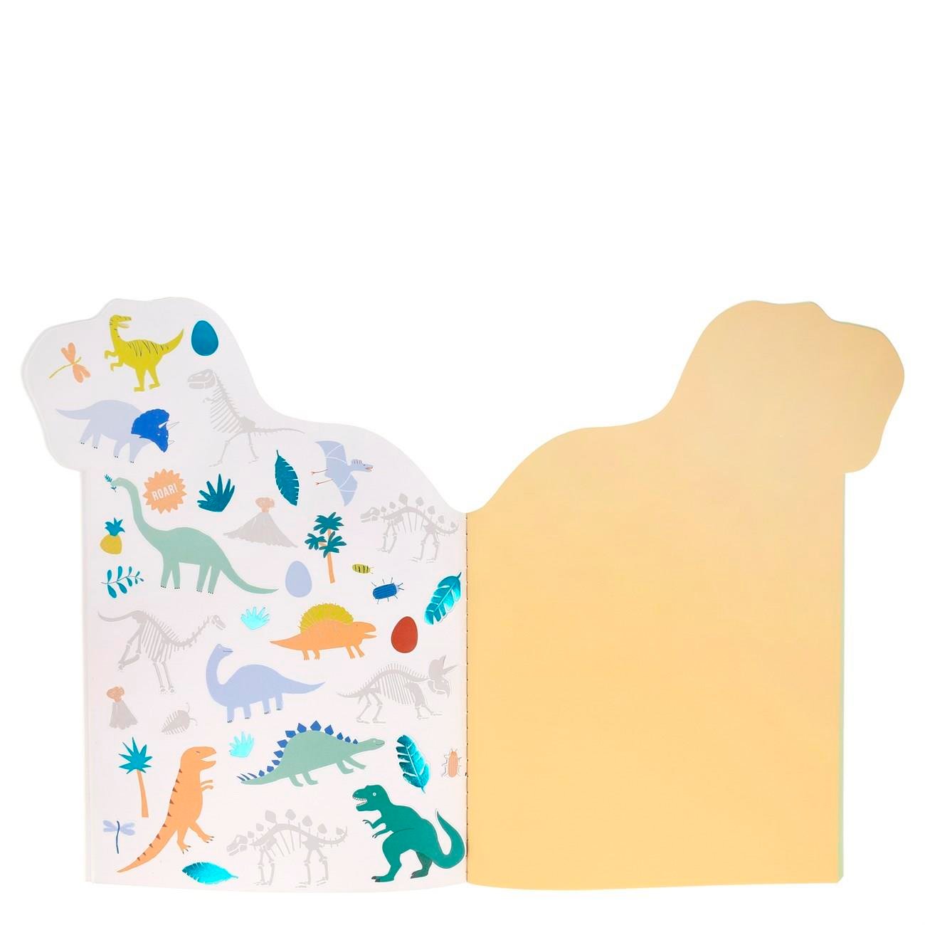 Meri Meri - Dinosaur Sticker & Sketchbook - Dinozor Çıkartma ve Eskiz Defteri