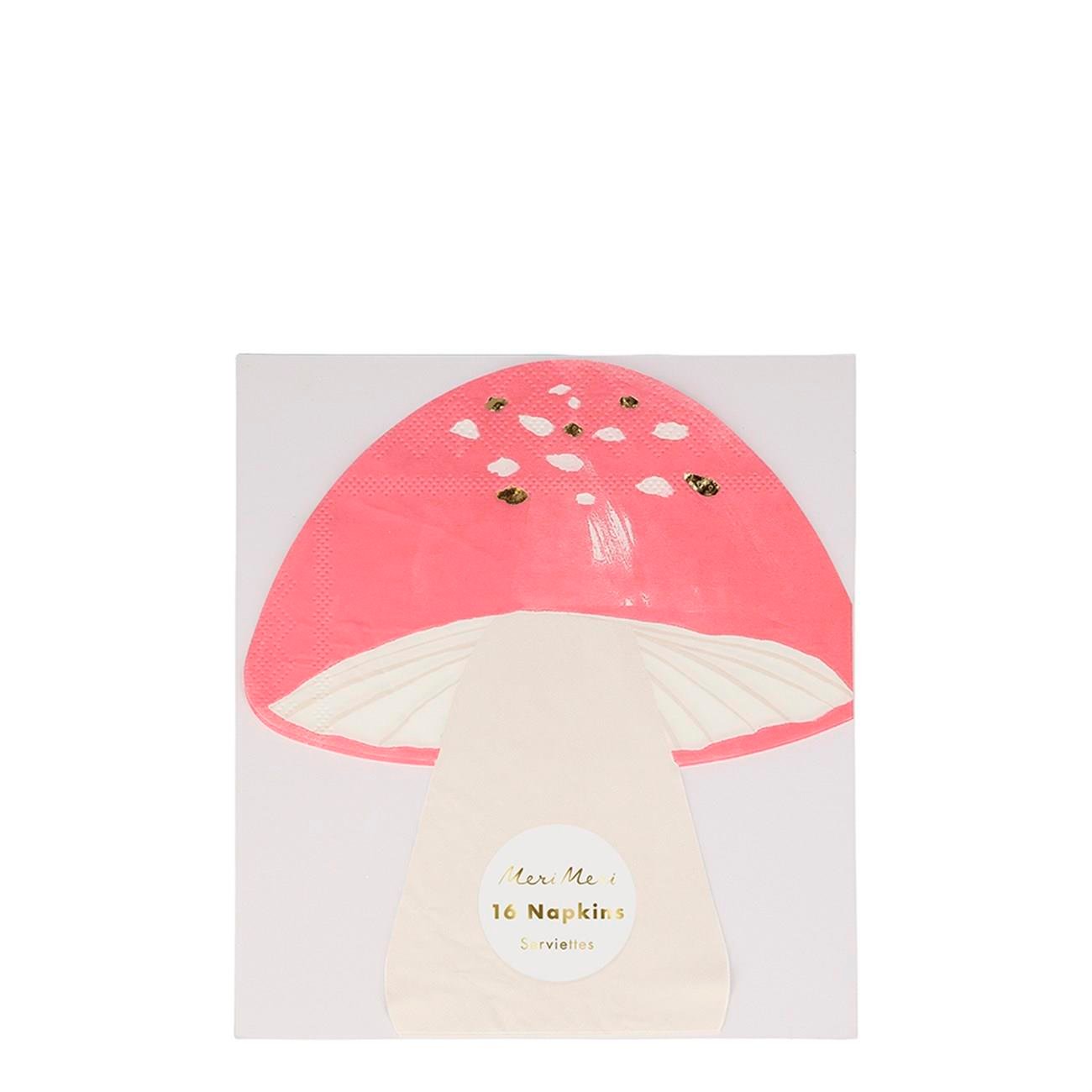 Meri Meri - Fairy Toadstool Napkins - Perili Mantar Peçete