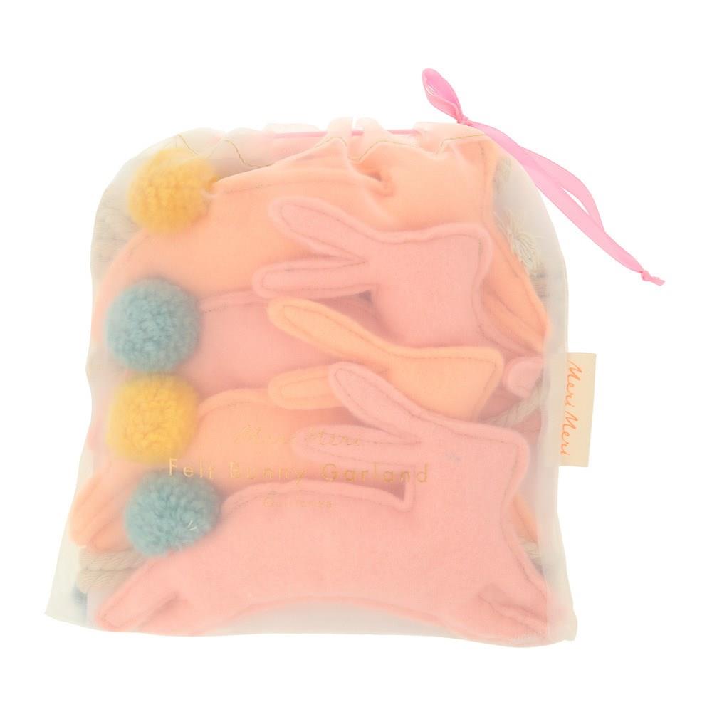 Meri Meri - Felt Bunny Garland - Tavşan Asılan Süs