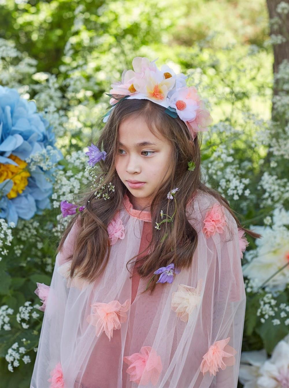 Meri Meri - Flower Cape - Çiçekli Pelerin