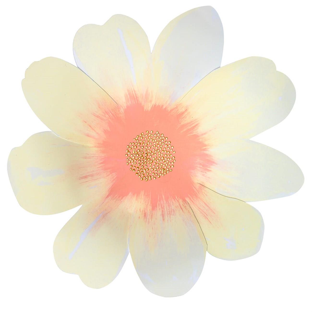 Meri Meri - Flower Garden Plates - Çiçek Bahçesi Tabaklar - L - 8'li