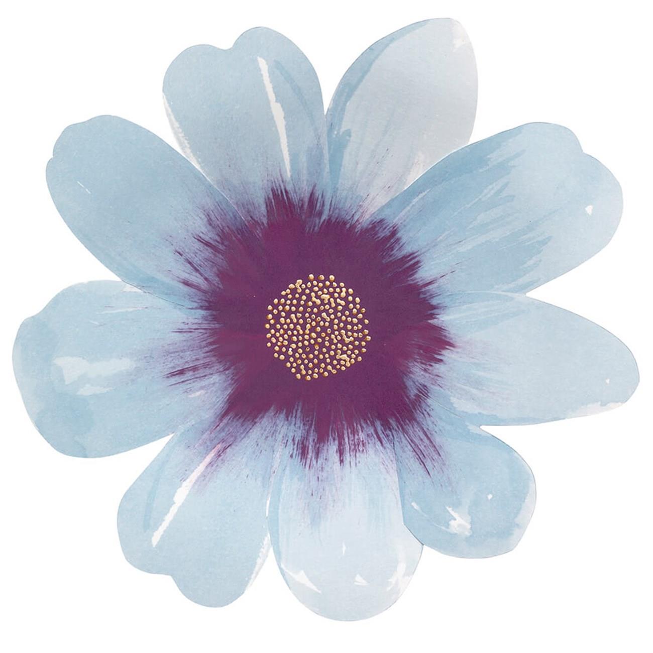 Meri Meri - Flower Garden Plates - Çiçek Bahçesi Tabaklar - L - 8'li