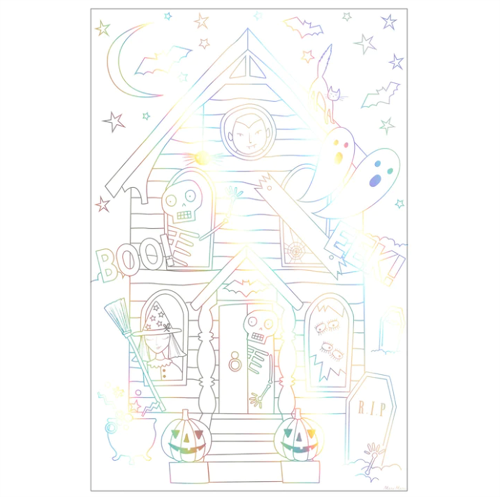 Meri Meri - Halloween Colouring Posters - Cadılar Bayramı Boyama Posterleri (2'li)