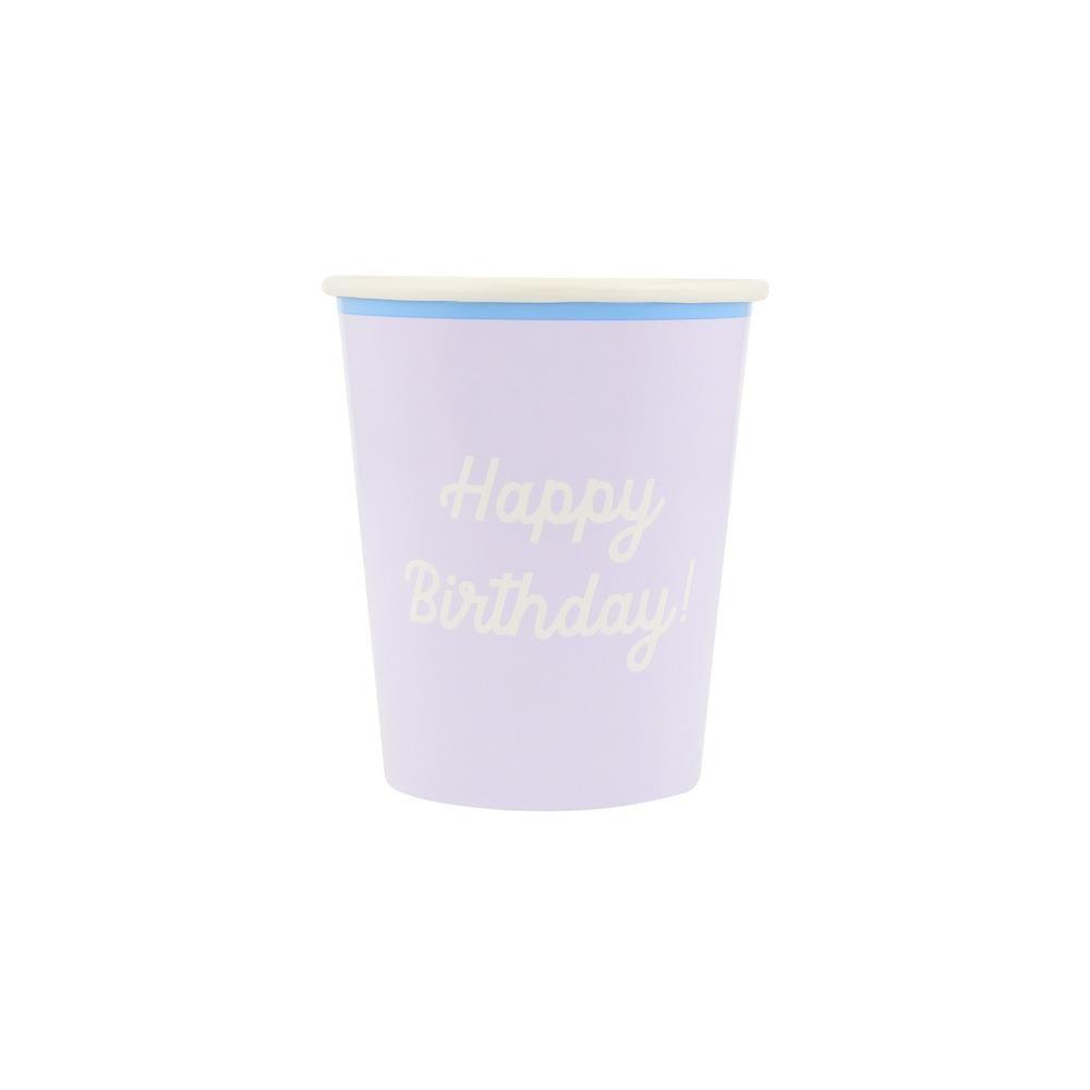 Meri Meri - Happy Birthday Bardaklar - 8 Adet