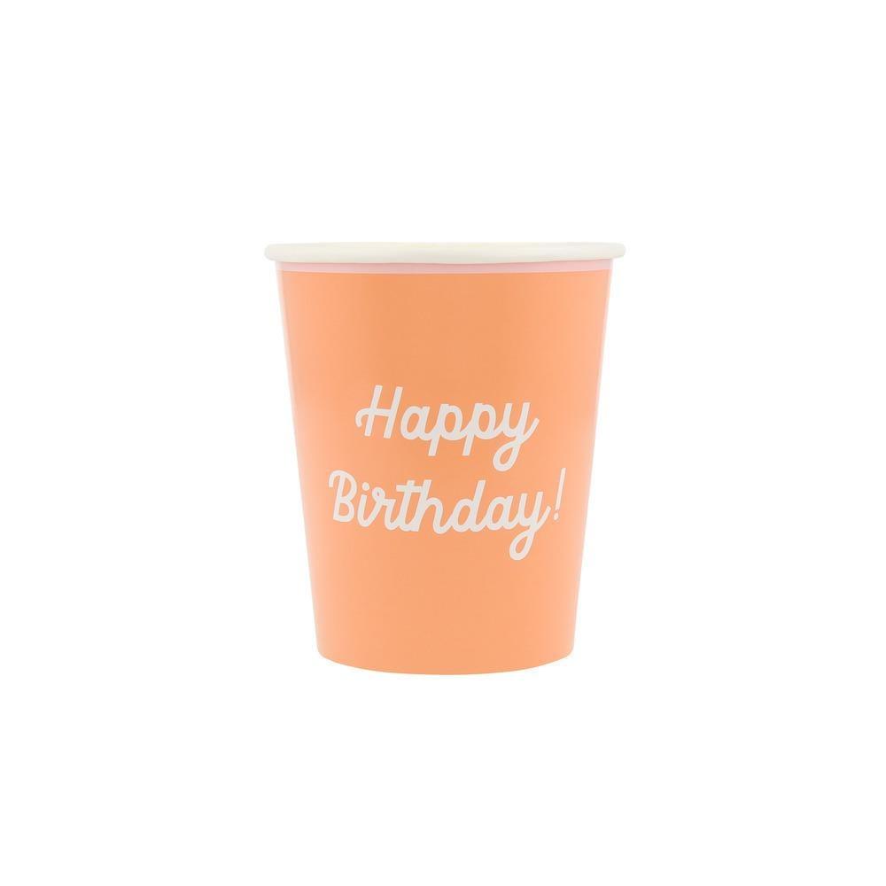 Meri Meri - Happy Birthday Bardaklar - 8 Adet