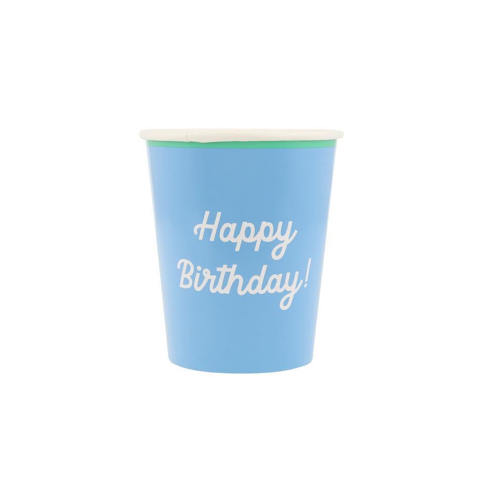 Meri Meri - Happy Birthday Bardaklar - 8 Adet