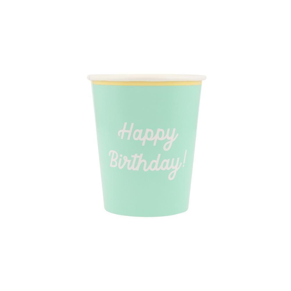 Meri Meri - Happy Birthday Bardaklar - 8 Adet