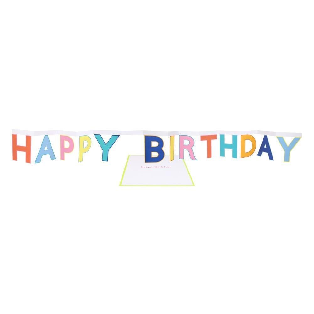 Meri Meri - Happy Birthday Tebrik Kartı