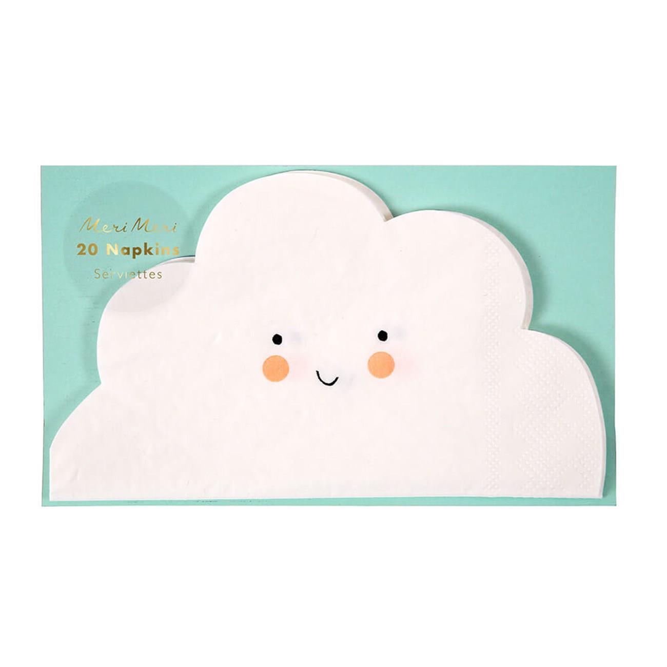 Meri Meri - Happy Cloud Napkins - Bulut Peçete