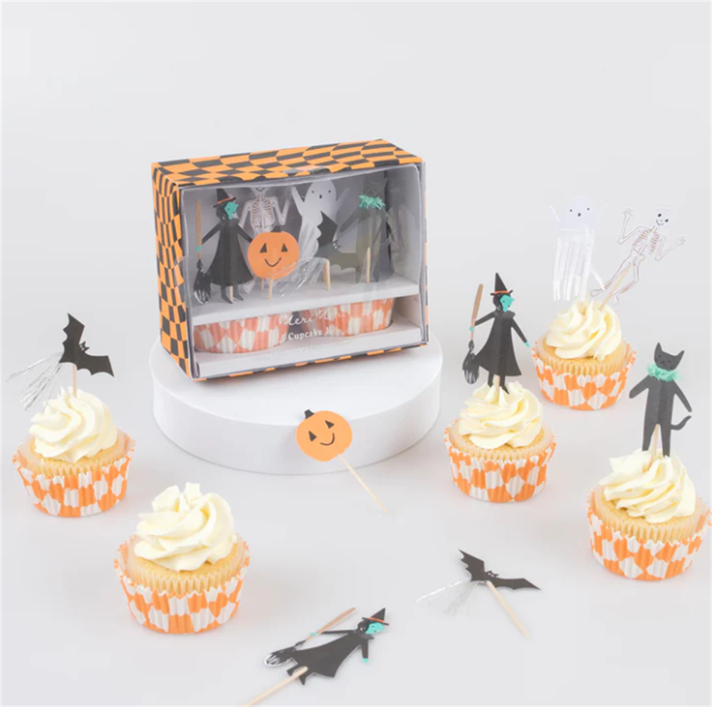 Meri Meri - Happy Halloween Cupcake Kit - Cadılar Bayramı Cupcake Kit (24'lü)