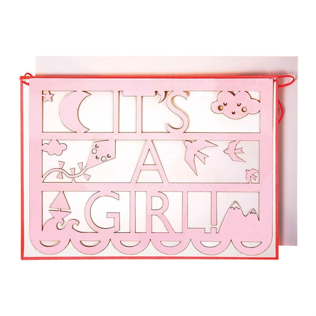 Meri Meri - It’s A Girl Tebrik Kartı