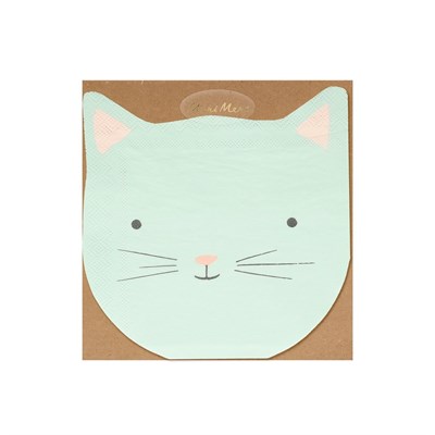 Meri Meri - Kedi Peçeteler - Cat Napkins - 16'lı