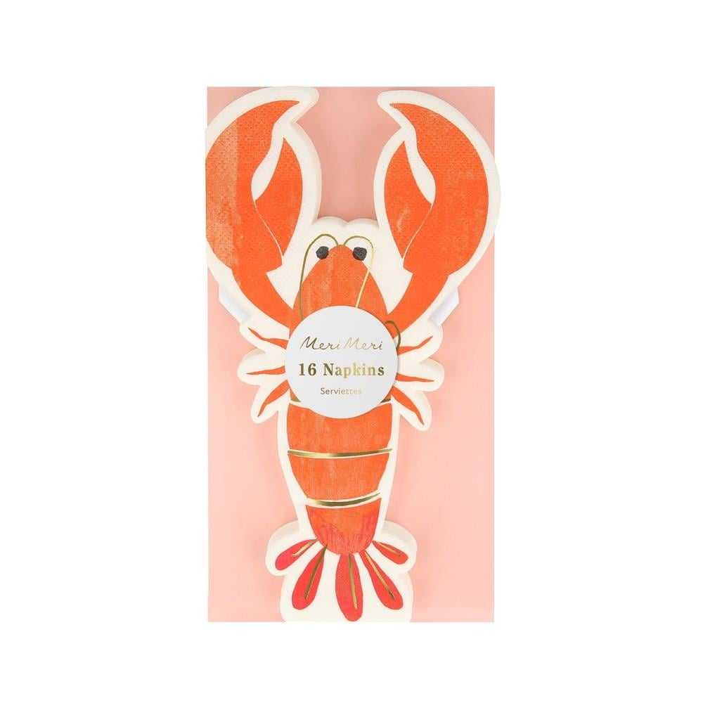 Meri Meri - Lobster Napkins - Istakoz Peçeteler - 16'lı