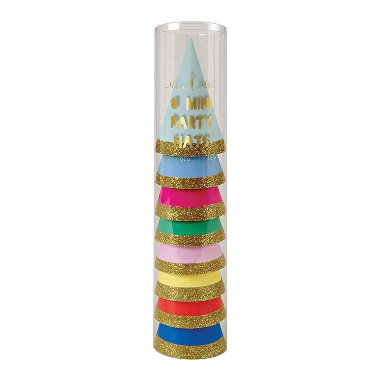 Meri Meri - Multicolor Mini Party Hats - Mini Parti Şapkaları - Çok Renkli