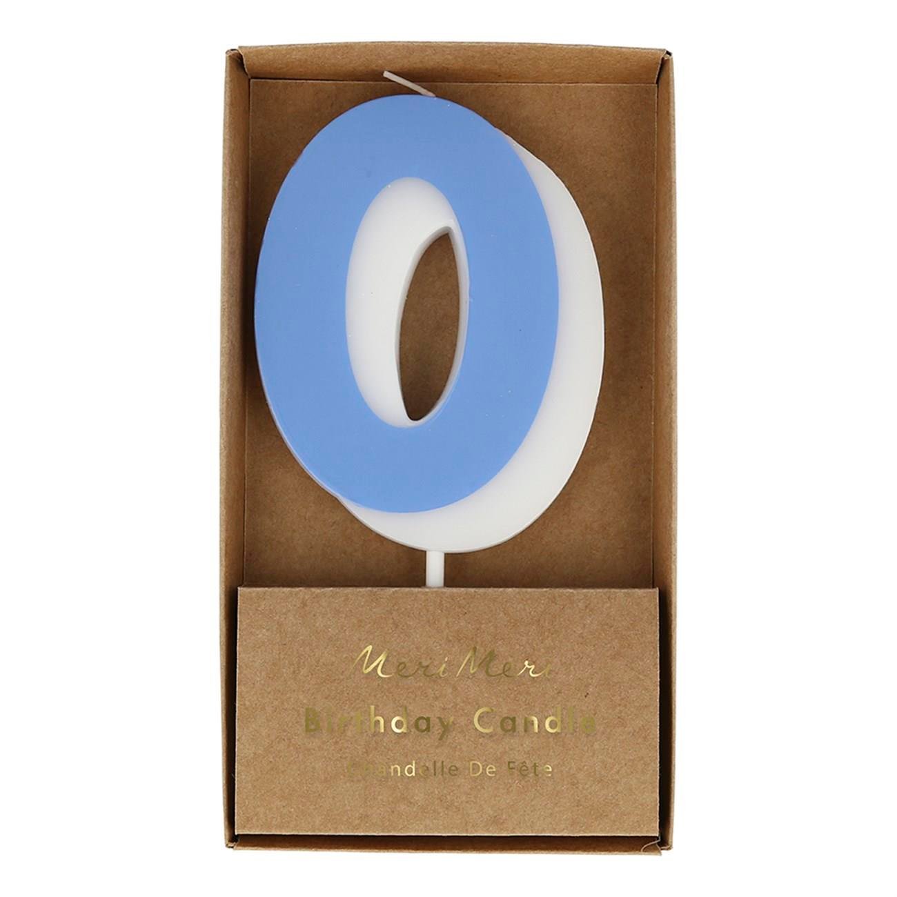 Meri Meri - Number Candle 0 - 0 Rakam Mum