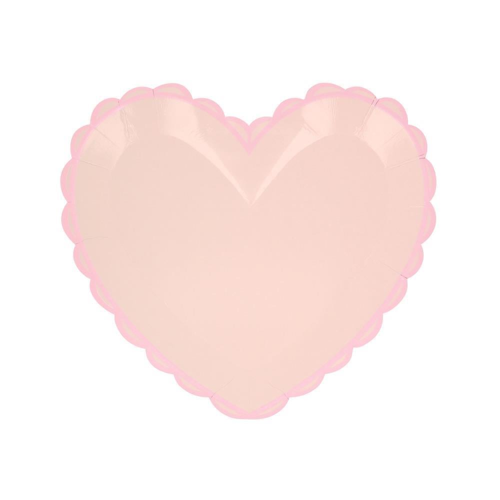 Meri Meri - Pastel Renk Kalp Tabaklar (8'li)