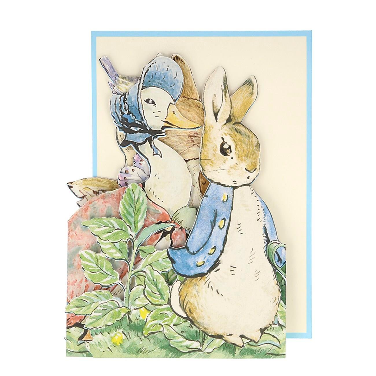 Meri Meri - Peter Rabbit Card - Peter Rabbit Tebrik Kartı