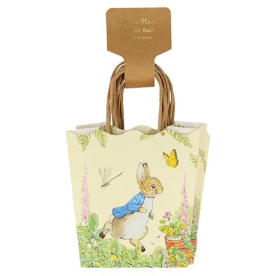 Meri Meri - Peter Rabbit In The Garden Party Bags - Peter Rabbit Bahçede Parti Çantaları - 8'li