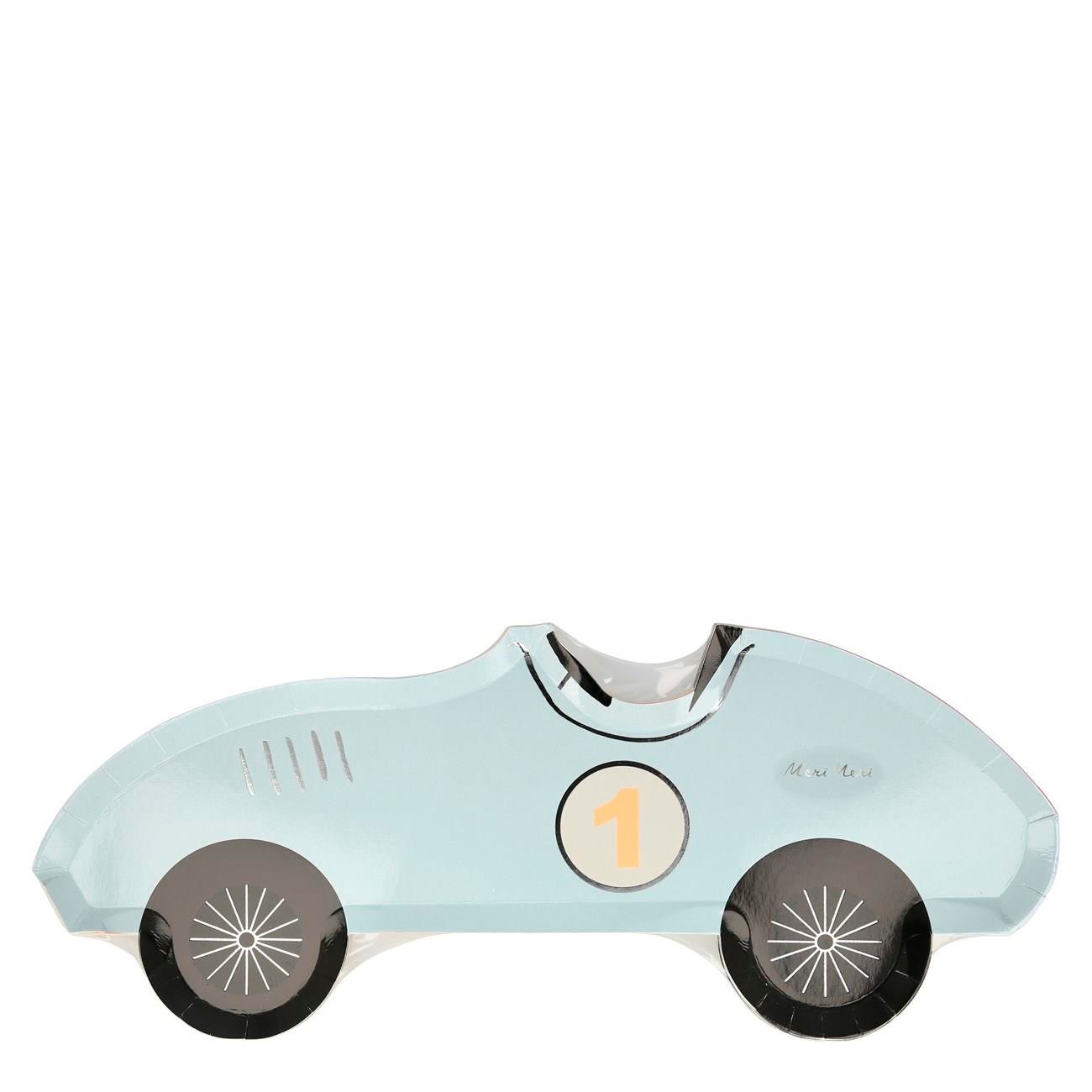 Meri Meri - Race Car Plates - Yarış Arabası Tabak - 8'li