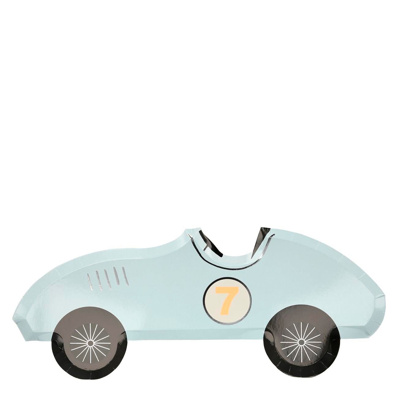 Meri Meri - Race Car Plates - Yarış Arabası Tabak - 8'li
