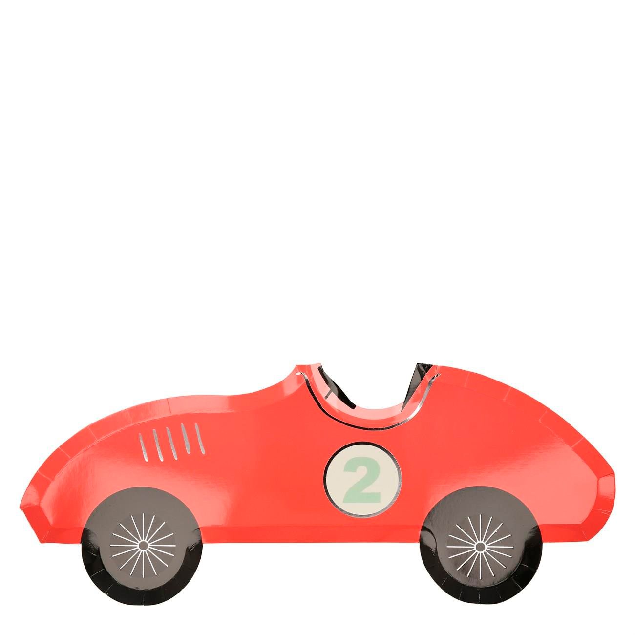 Meri Meri - Race Car Plates - Yarış Arabası Tabak - 8'li