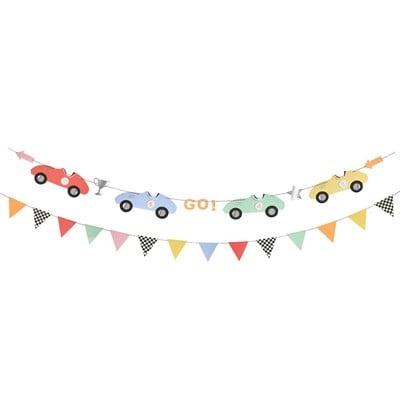 Meri Meri - Race Cars Garland - Yarış Arabaları Asılan Süs