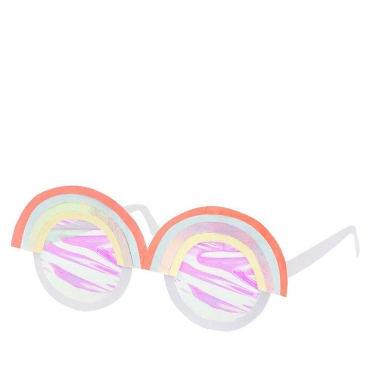 Meri Meri - Rainbow Paper Glasses - Gökkuşağı Kağıt Gözlük