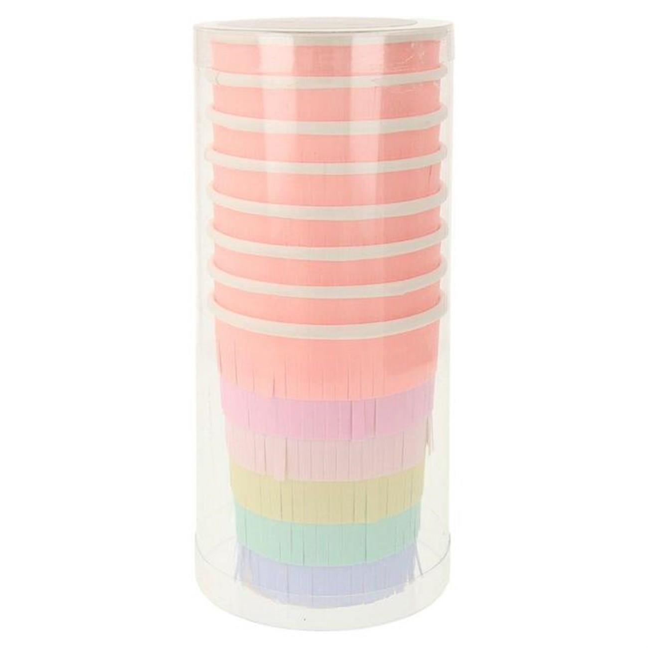 Meri Meri - Rainbow Sun Cups - Gökkuşağı Güneşli Bardaklar - 8'li