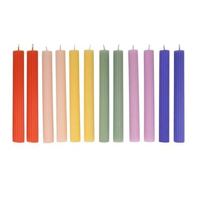 Meri Meri - Rainbow Taple Candles - Gökkuşağı Masa Mumları (12'li)
